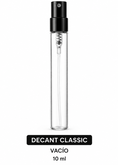 Decant Classic Vacío 10 ml | Frasco de Vidrio para Perfume con Atomizador Negro