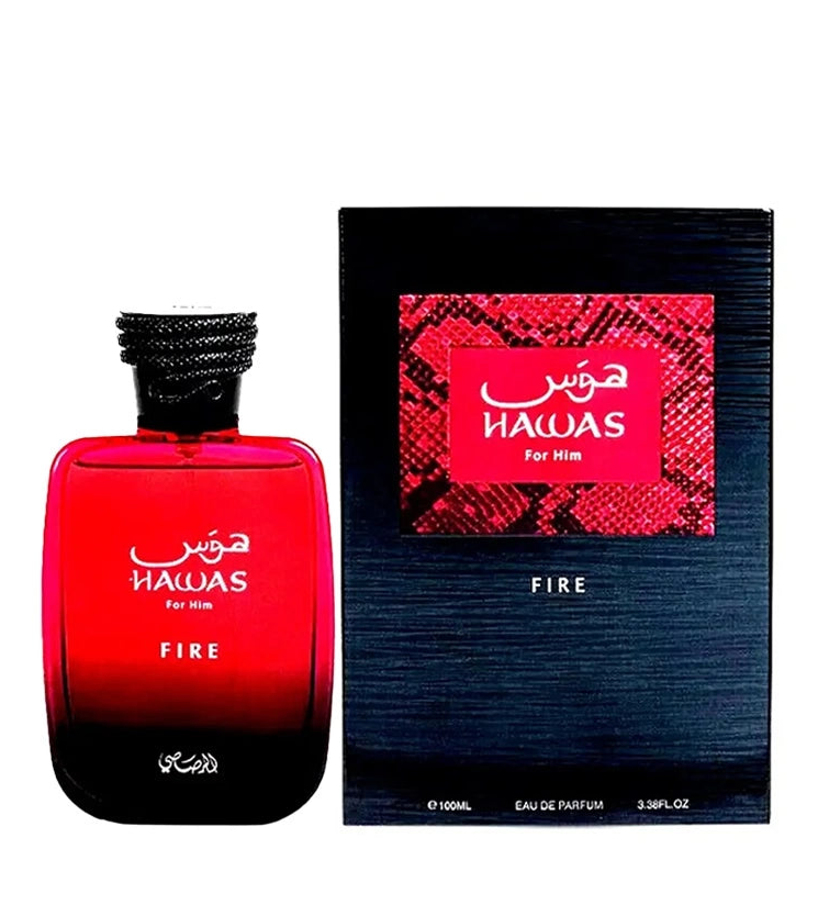 Hawas Fire de Rasasi 100 ml | Perfume Árabe para Hombre Original en Guatemala