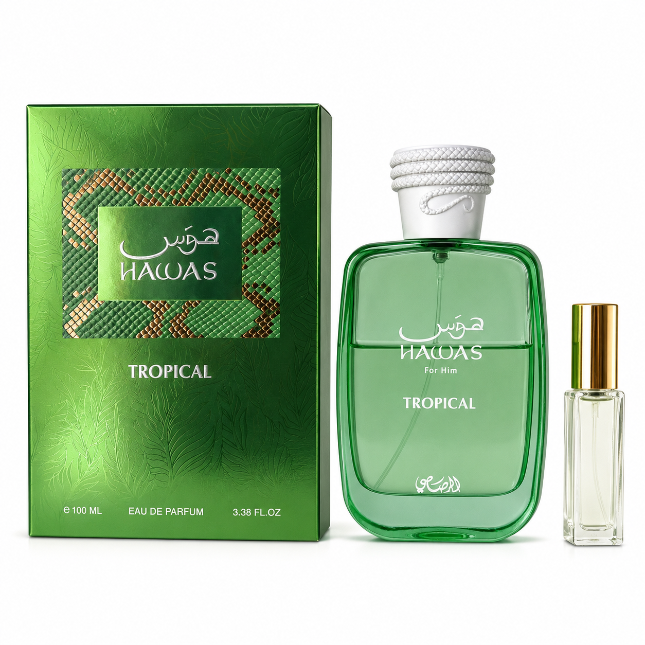 Hawas Tropical Decant Premium 10 ml | Perfume Original Rasasi para Hombre en Guatemala