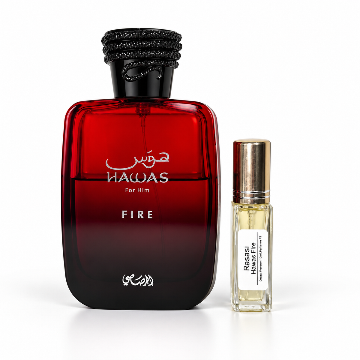 Hawas Fire Decant Premium 10 ml | Perfume Original Rasasi para Hombre en Guatemala